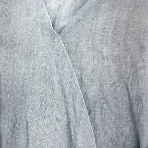 Cloth & Stone Womens Light Wash Long Sleeve Chambray Romper Size XS - Picture 3 of 7